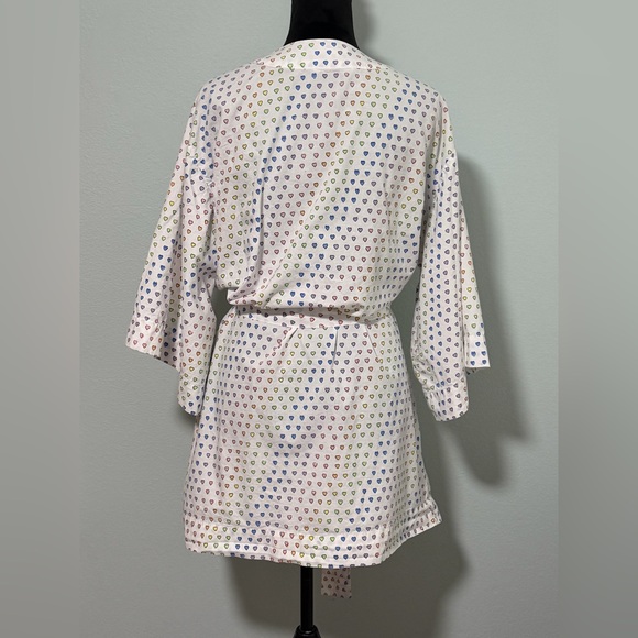 ROLLER RABBIT Women’s Disco Hearts Cotton Kimono Robe - OS - Picture 6 of 8